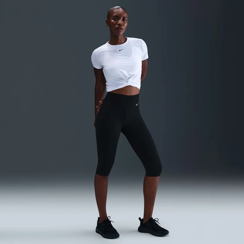 Nike black Women's One Dri-FIT Training Capri Leggings for Women | Best Price UAE